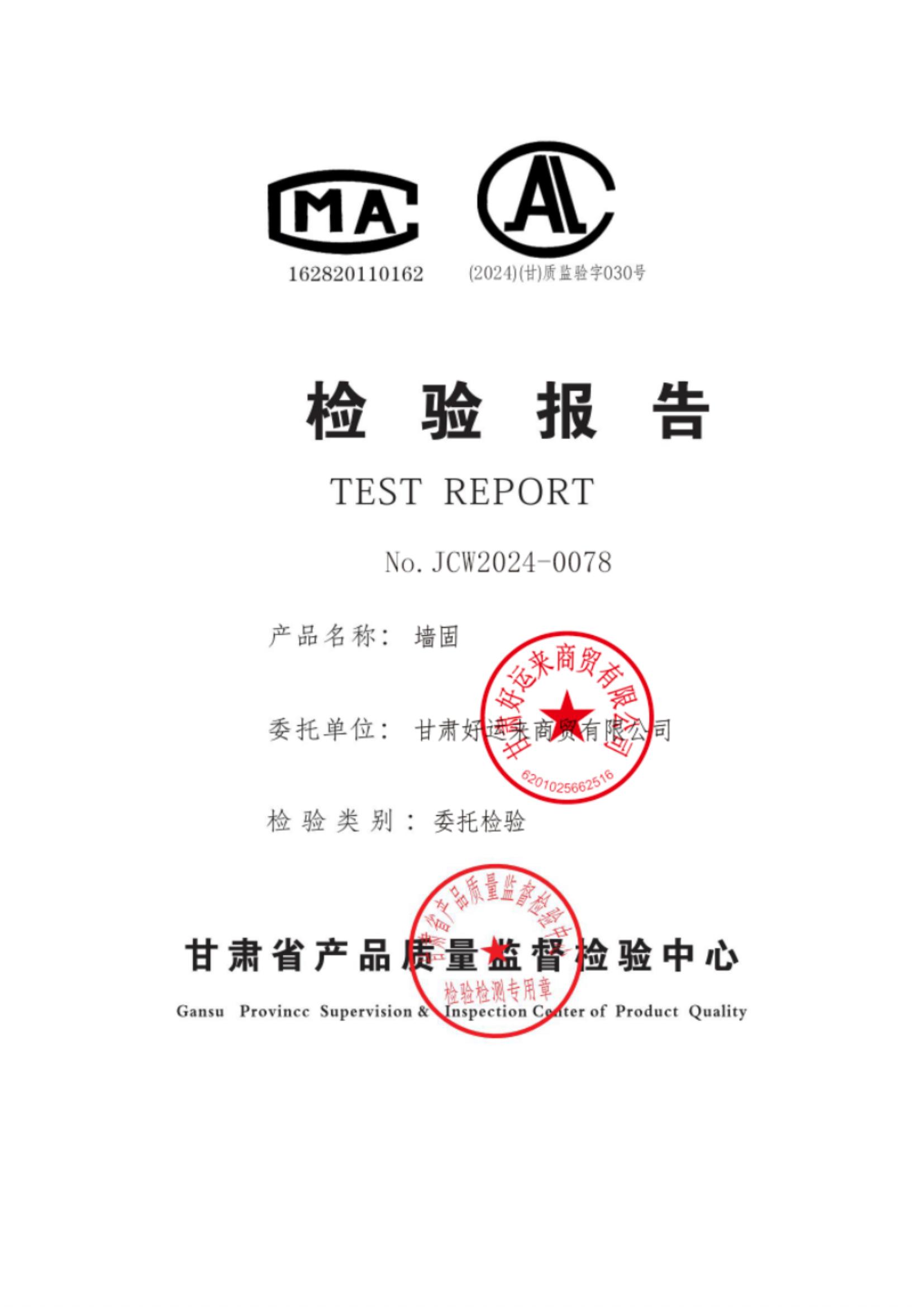 墙固检测报告